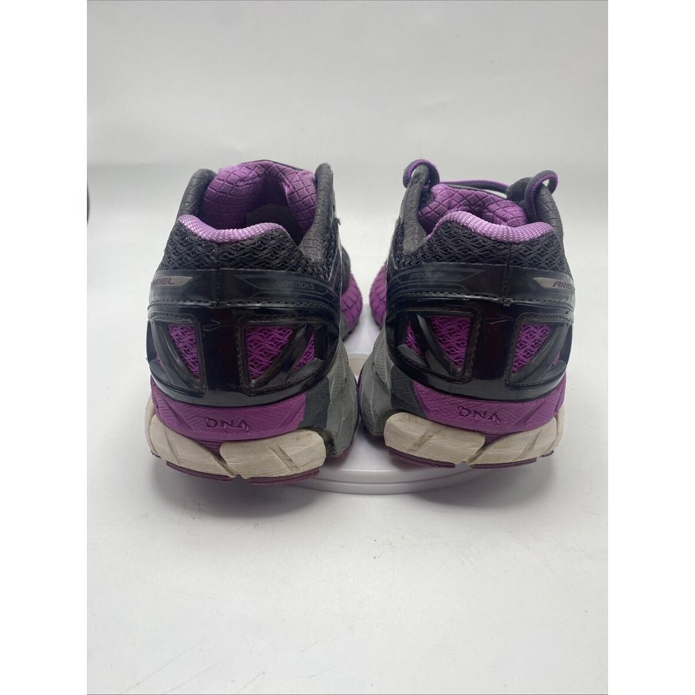 Brooks Shoes Women Size 6 Ariel Running  Black Purple Athletic 3672 - Picture 8 of 16